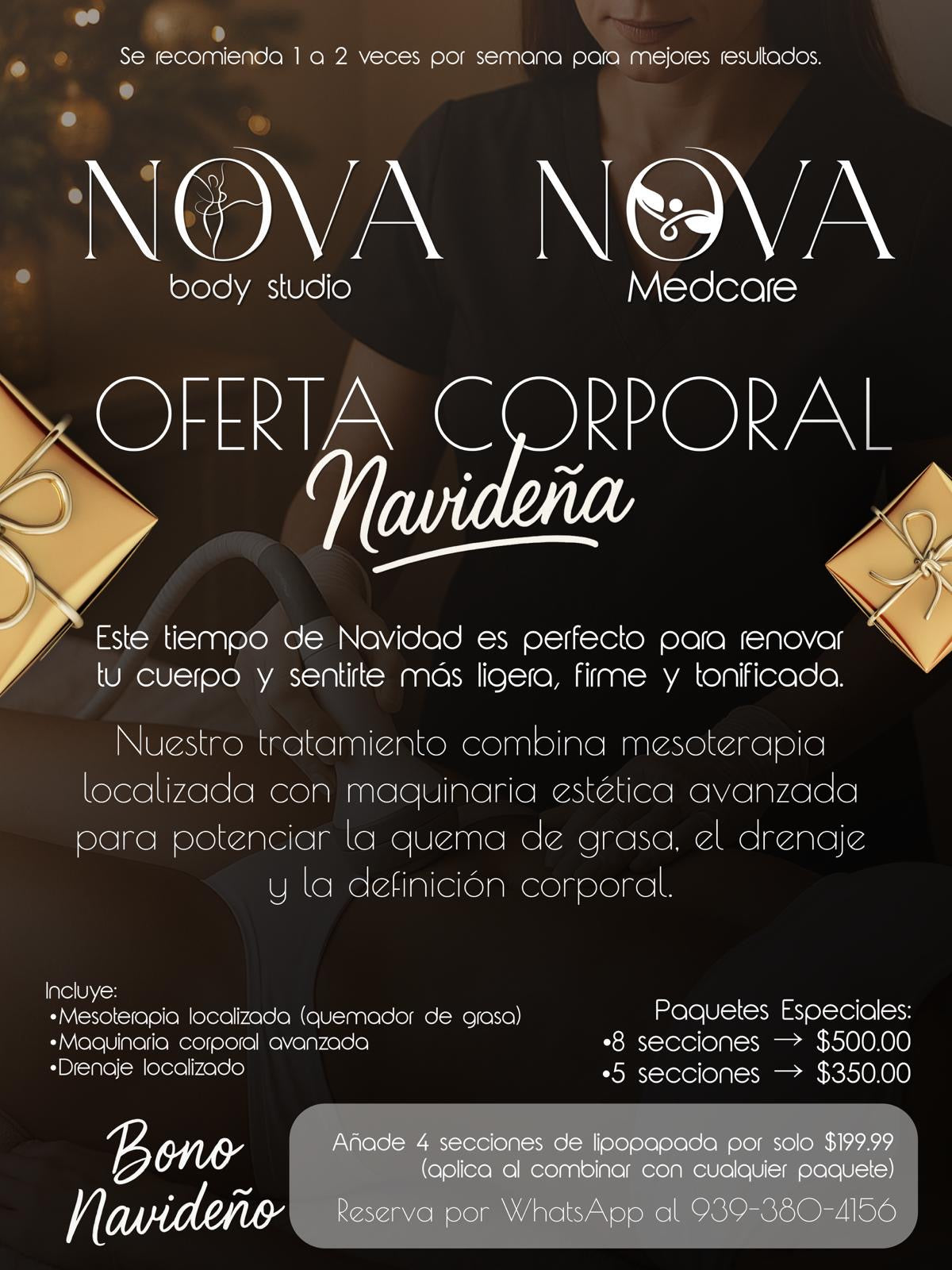 Oferta corporal navideña 8 secciones